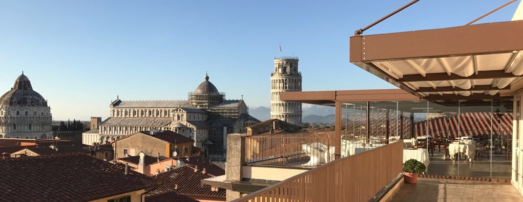 View from the terrace of the Grand Hotel Duomo